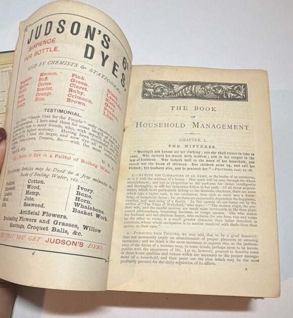 S. O. Beeton Other - Early 1900’s The Book of Household Management by Isabella Beeton * restorer & bi